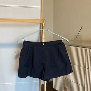 3.1 phillip lim high waist shorts in navy